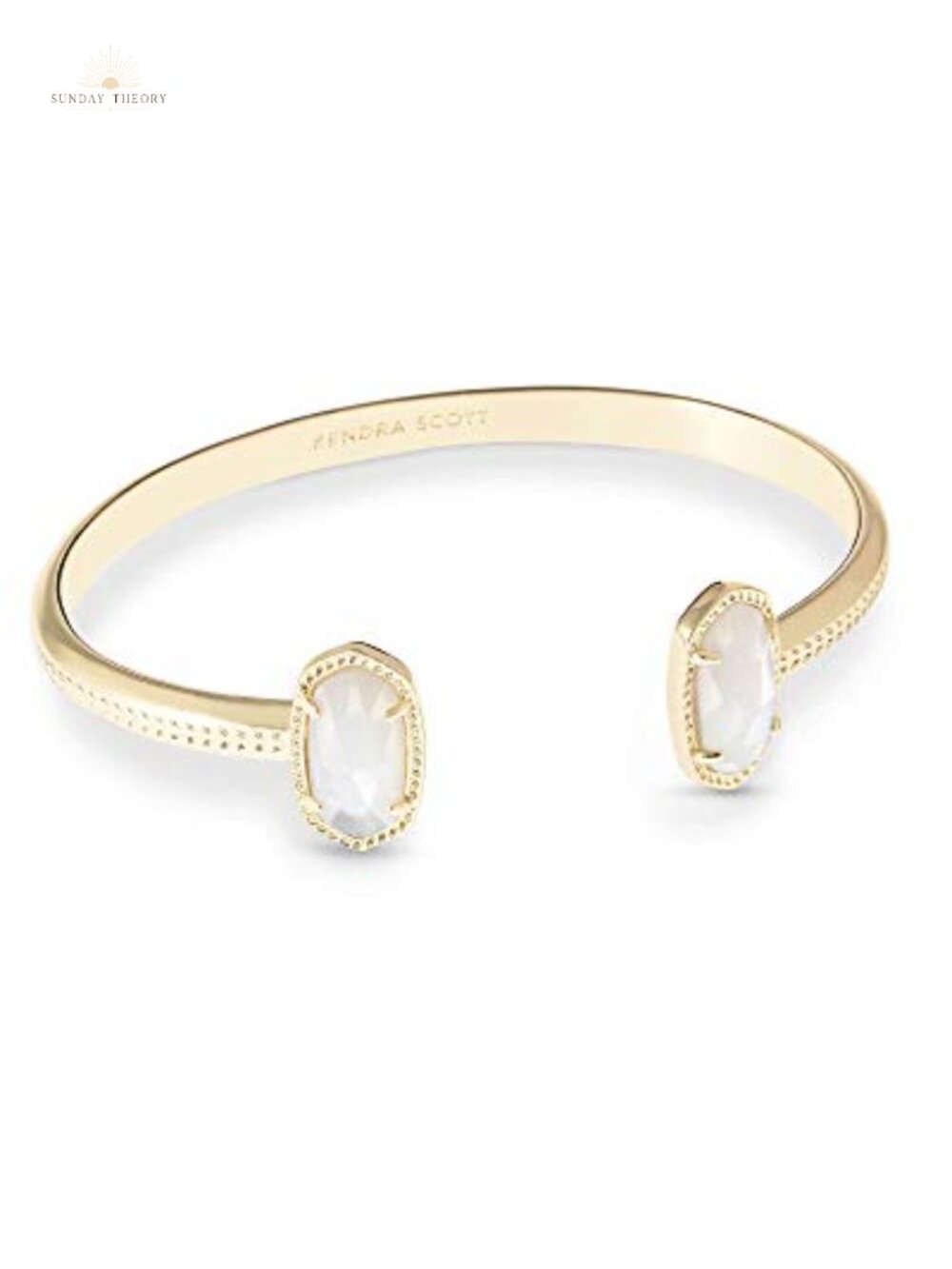 Kendra Scott Elton Cuff Bracelet Women Gold Plated Brass Adjustable